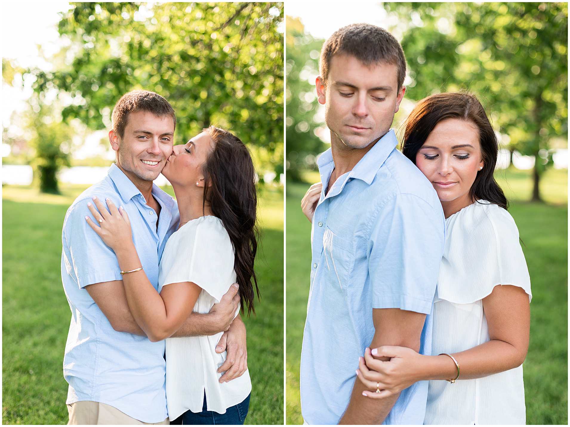 Sunrise Engagement Photos at North Avenue Beach in Summer-Elle Taylor Photography
