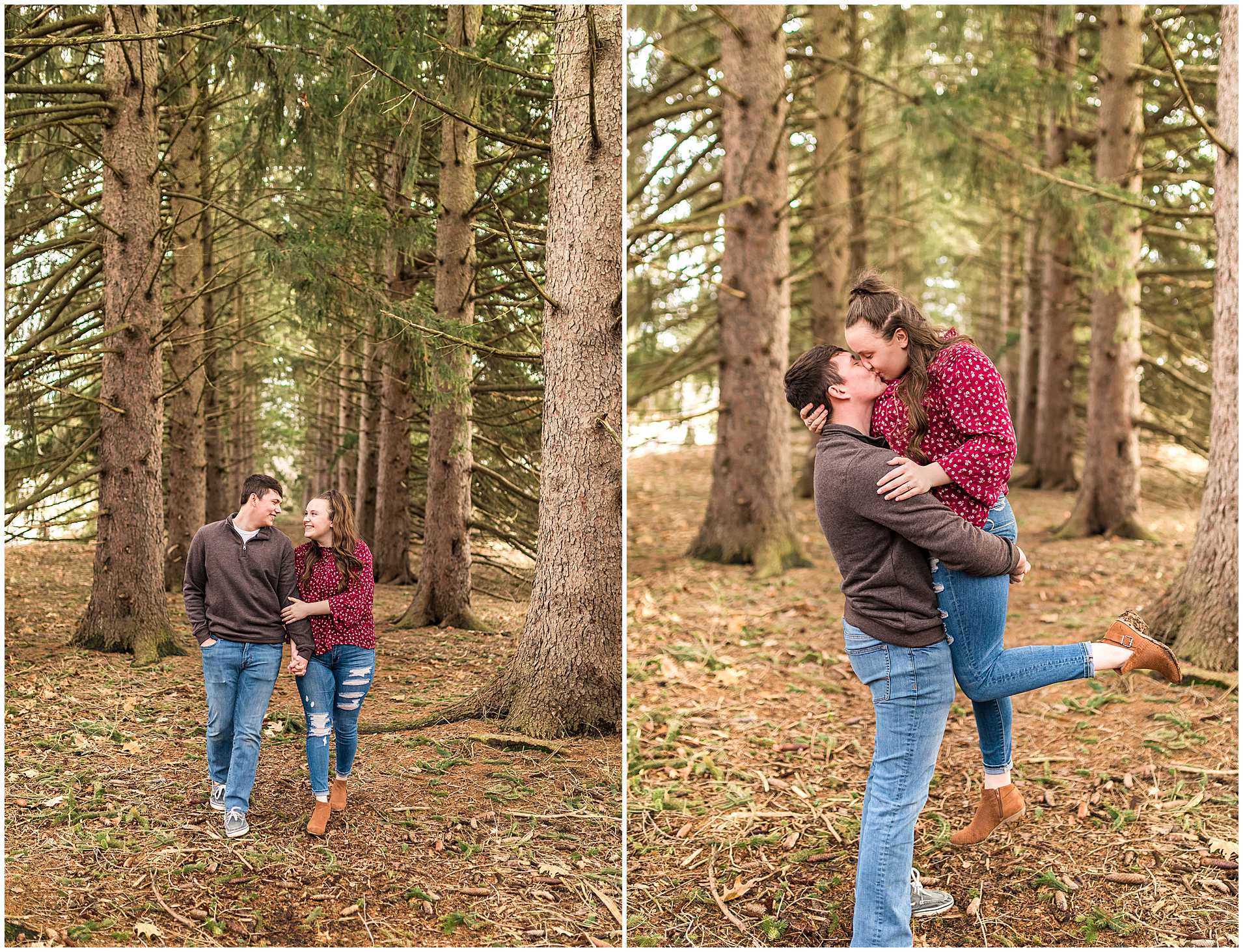 Champaign-Illinois-Engagement-Photographer-Location-Woodsy-Forest-Engagements