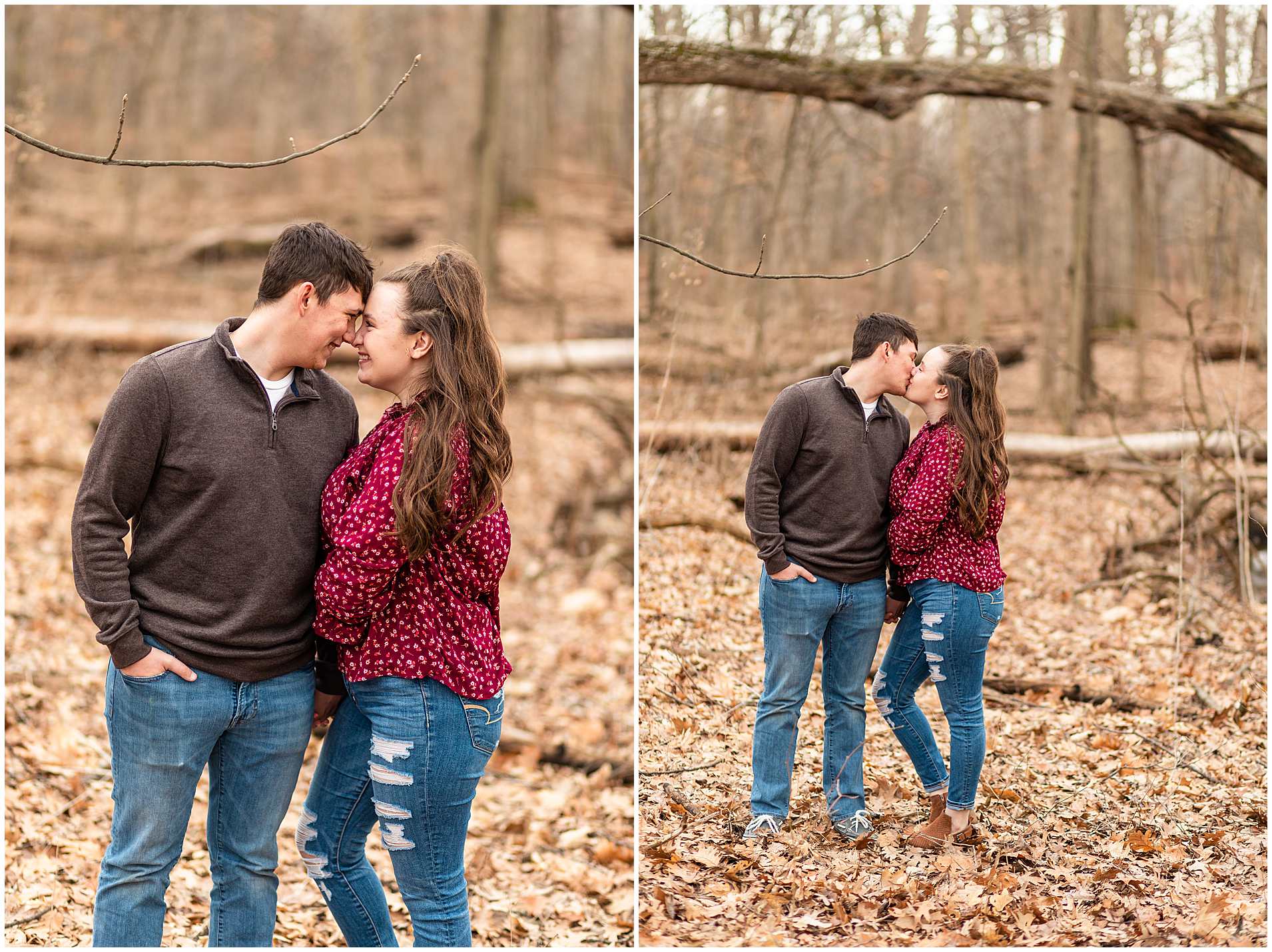 Central Illinois Engagement Photographer-Champaign County Engagement Pictures-Lake of the Woods Preserve Photography-Elle Taylor Photography