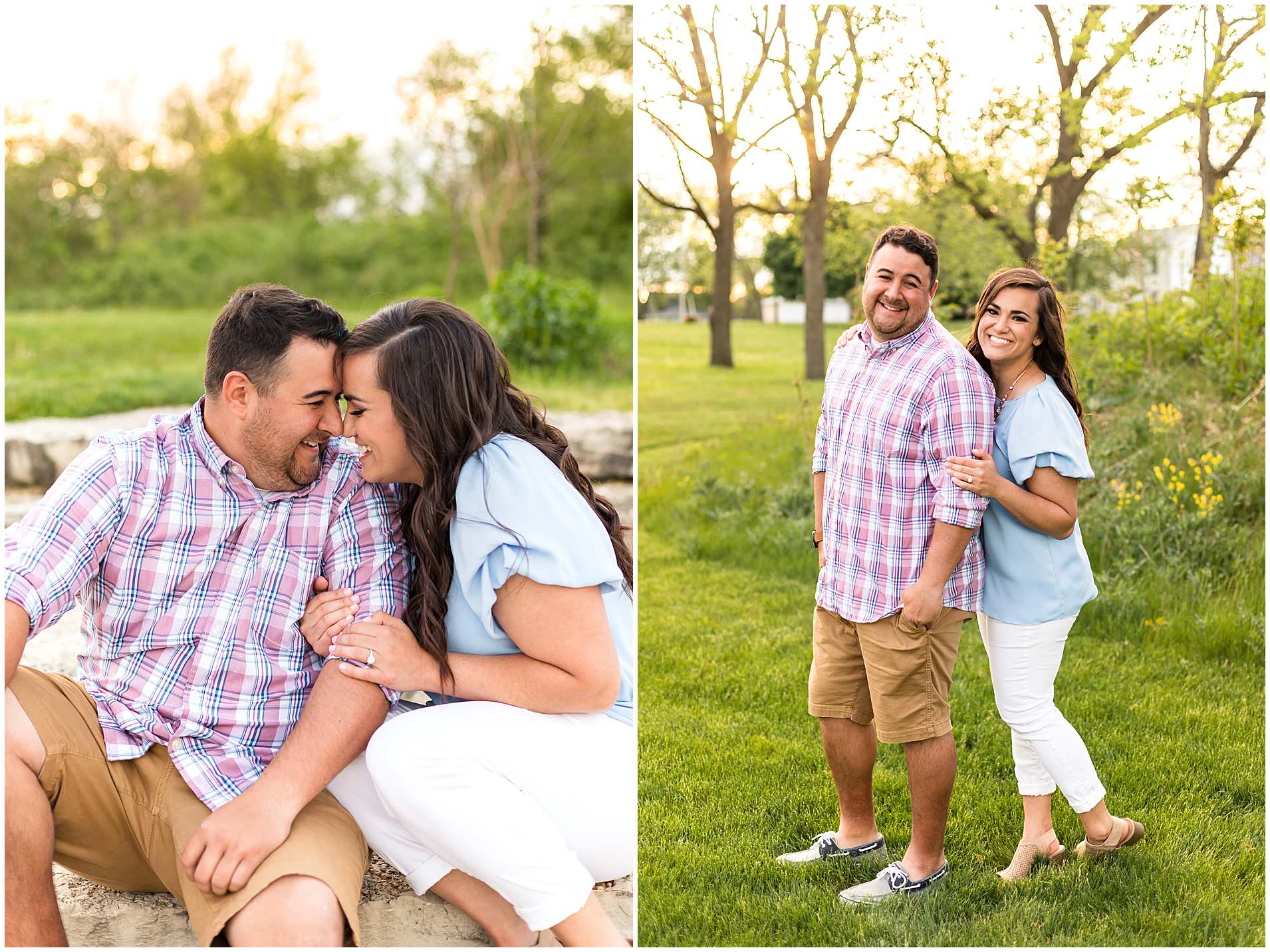 Spring Engagement Photos in Historic Downtown Frankfort