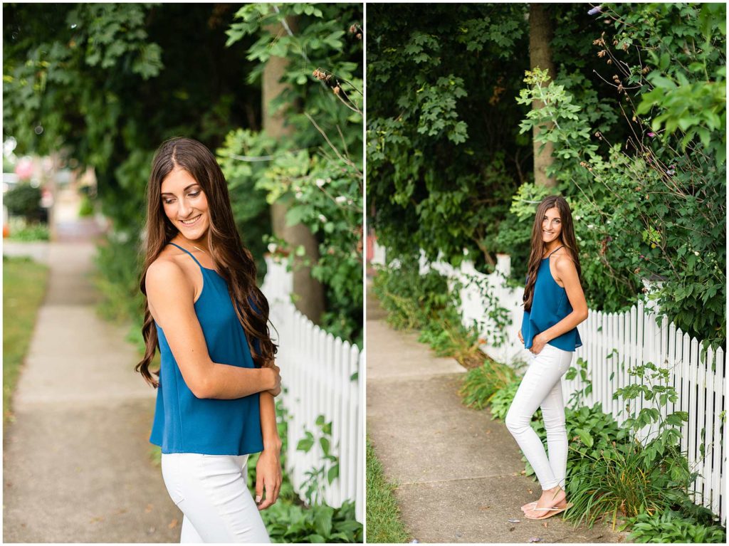 White Picket Fence Senior Photos