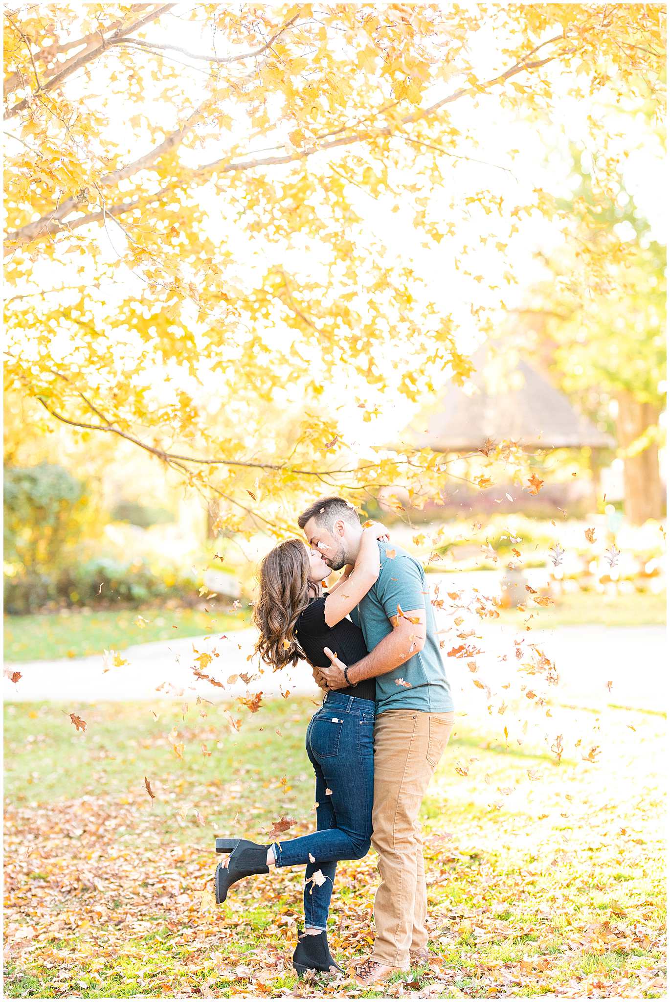 Lake of the Woods Engagement Photos-Mahomet IL Engagement Photos