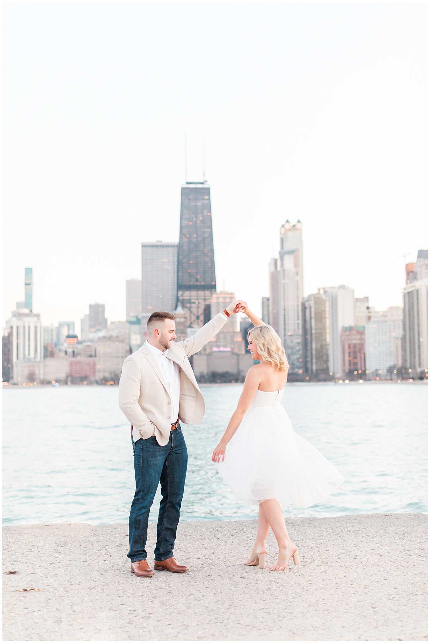 Chicago Engagement Photos at North Avenue Beach Chicago
